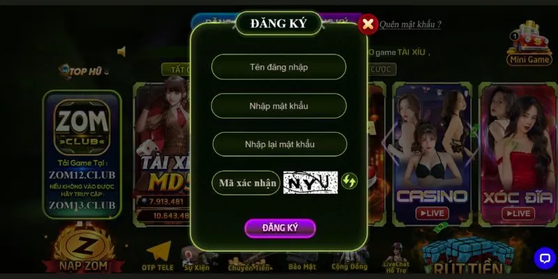 Hướng dẫn đăng ký ZomClub